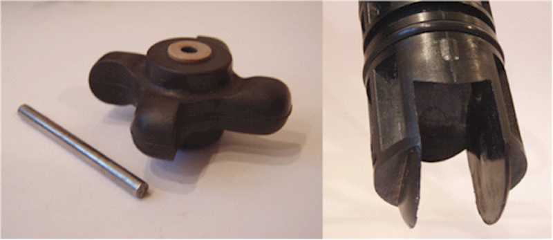 Despiece del sensor de la corredera